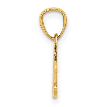 14k #1 AUNT Pendant — alternate view