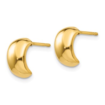 14k Polished Fancy Post Earrings — alternate view
