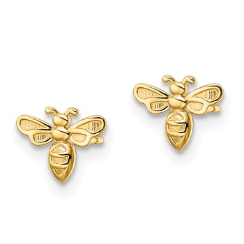 14k Bumble Bee Post Earrings — alternate view