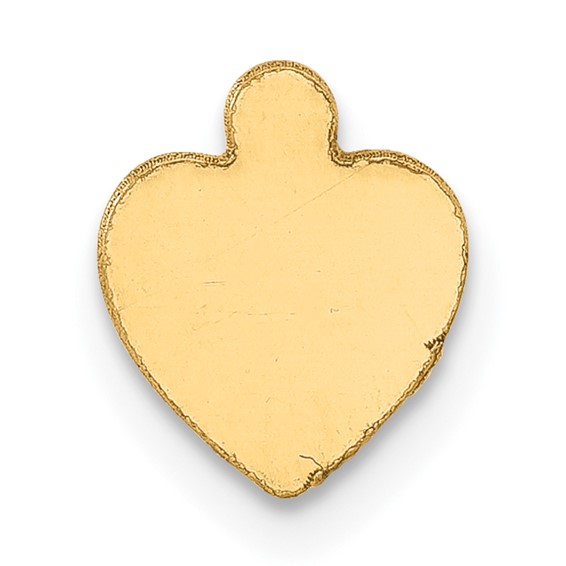 Gold Etched Detail Heart Bead 27x30mm