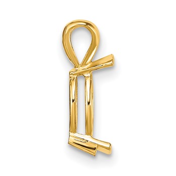 14ky Marquise 2-Prong V-End 7 x 4mm Pendant Setting — alternate view