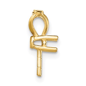 14ky Diamond Accent Pearl Pendant Mounting — alternate view