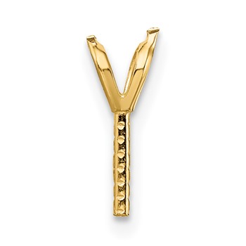 14ky Rabbit Ear Style Pearl Pendant Mounting