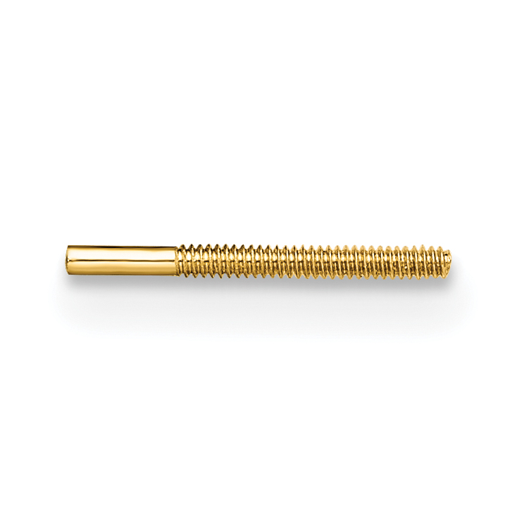14k Single Threaded Earring Post