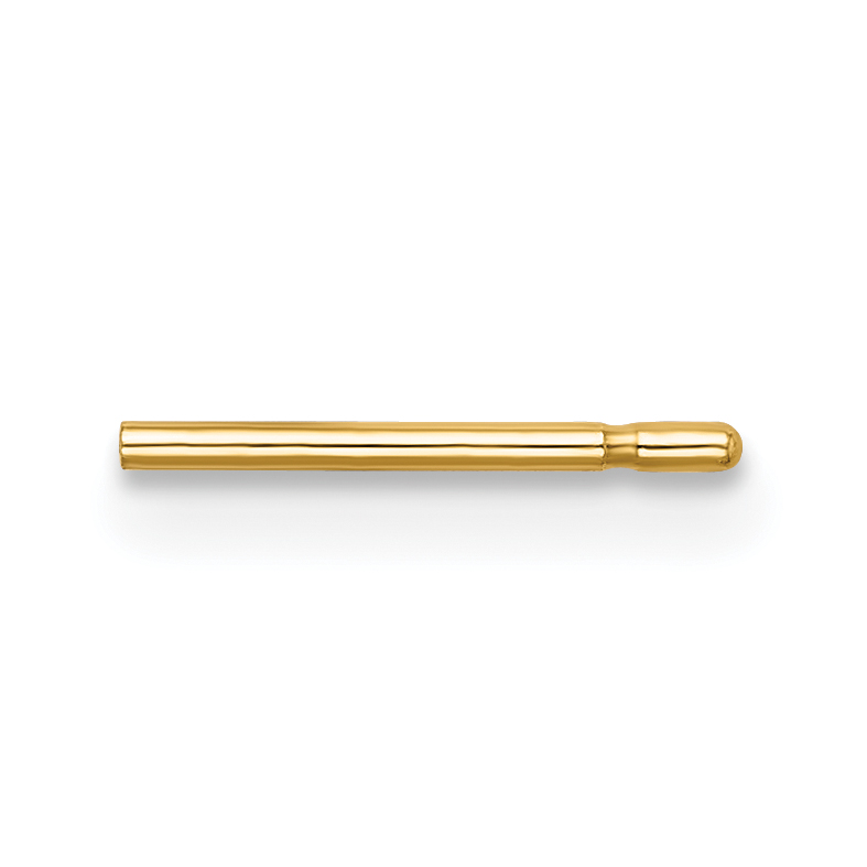 14k Single Notched Friction Earring Post