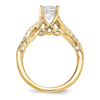 14KY AA Diamond Semi-mount Engagement Ring — alternate view